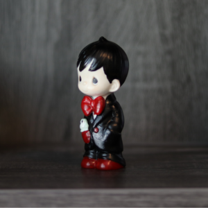 Repainted Precious Moments Doll (an Unprecious Moments Doll)