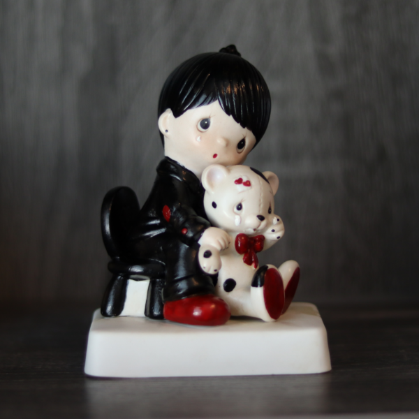 Repainted Precious Moments Doll (an Unprecious Moments Doll)